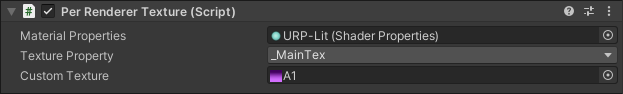PerRendererTexture component